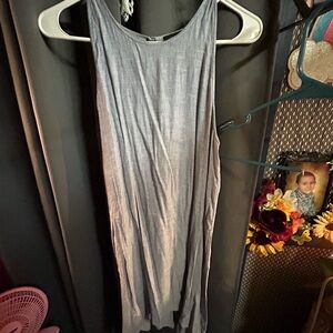 Theory Charcoal Sleeveless Maxi Dress